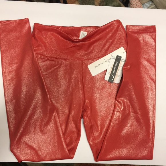 Pants - NANETTE Lepore workout compression leggings w/ pouch for cell phone  size S